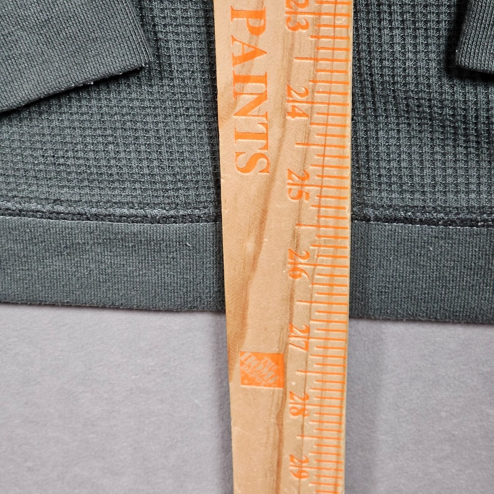 Free Fly Bamboo Lightweight Hoodie Mens Medium Green Waffle Kit Henley Fishing - Picture 6 of 9